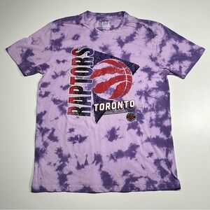 NBA Toronto Raptors Tie-Dye Hardwood Classics Tee Purple Men’s Size Medium